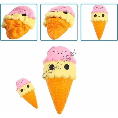 Kawaii Squeeze jumbo Squishy Ice Cream Slow Rising Scented Stress Relieve Toy skuishy squish antistress fidget toy for children