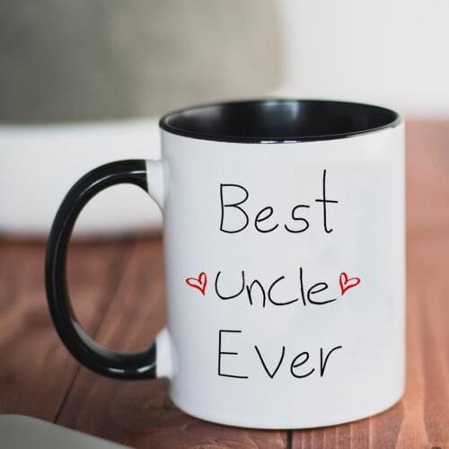 Best Uncle Ever Mug Ceramic 350ml Coffee Ceramic Mug Happy New Year Christmas Gift for Your Dear Uncle