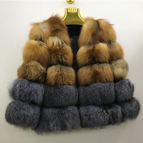 Fashion Cropped Coat Women Real Fox Fur Jacket Autumn And Winter New Top Selling Outerwear Overcoat