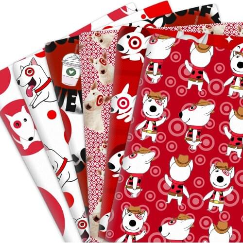 Cartoon Dog 50*145cm 100% Or Polyester Cotton Material Fabric Patchwork Sewing Quilting Fabrics Needlework DIY Cloth Sewing