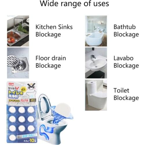 New Sink Drain Cleaner Toilet Bowl Tank Cleaner Pipe Dredging Agent For Kitchen Sewer Closestool Clogging Cleaning Tools Pill