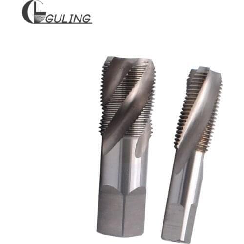 GULING HSSE Inch Parallel Threaded Teeth Spiral Screw Tap PS P S 1/8-28 1/4-19 3/8-19 1/2-14 3/4-14 Thread Screw Pipe Taps