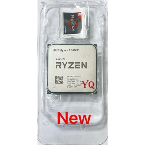 AMD Ryzen 5 3600X R5 3600X 3.8 GHz Six-Core Twelve-Thread CPU Processor 7NM 95W L3=32M 100-000000022 Socket AM4 new no Cooler