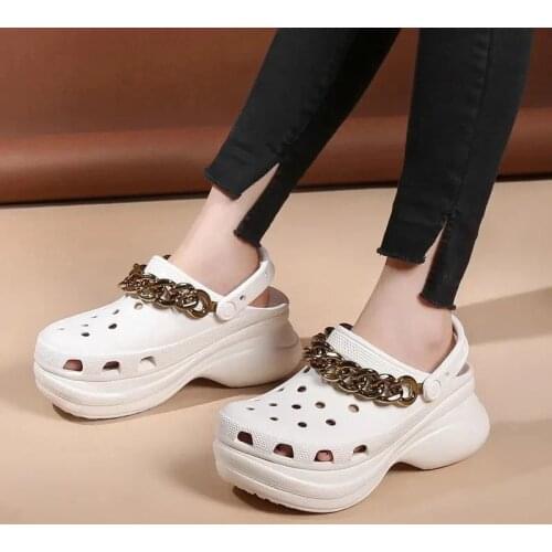 Lisapie Women Clogs Quick Dry Wedges Platform Garden Shoes Summer Fashion Beach Slippers Thick Sole Increased Sandals for Women