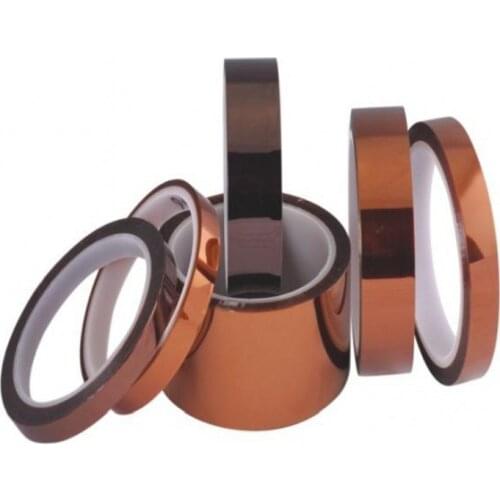 KNOKOO 30rolls/lot Polyimide TAPE 9/10/12mm*33m High Temperature tape Film Heat Resistant Tape for BGA soldering