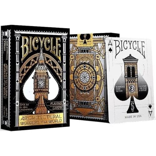 Bicycle Architectural Wonders of the World Playing Cards Deck USPCC Collectible Poker Magic Card Games Magic Tricks Props