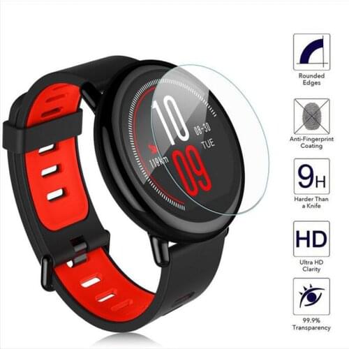 Ultra Clear Protective Film Guard For Xiaomi Huami Amazfit pace Sports Smart Watch Tempered Glass Screen Protector Display Cover