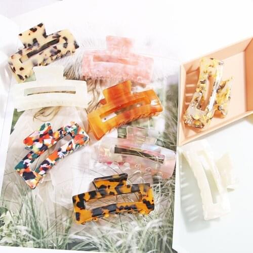 Hair Claw Printed Acetate Hair Clamp Grab Hair Styling Crab Hair Clip Great Quality For Women