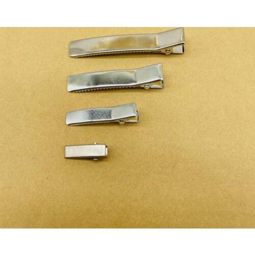 20Pcs/pack Metal Alloy Silver Alligator Clips 20mm 35mm 50mm 60mm For Craft Diy Hair Jewelry Tools Accessories