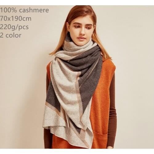Naizaiga 100% cashmere Knitted Double color add gold thread winter warm big size scarf women long shawl ,SN64