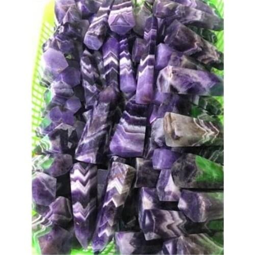 500 grams, natural stone, fantasy purple crystal pillar, fantasy purple crystal pillar point, home decoration