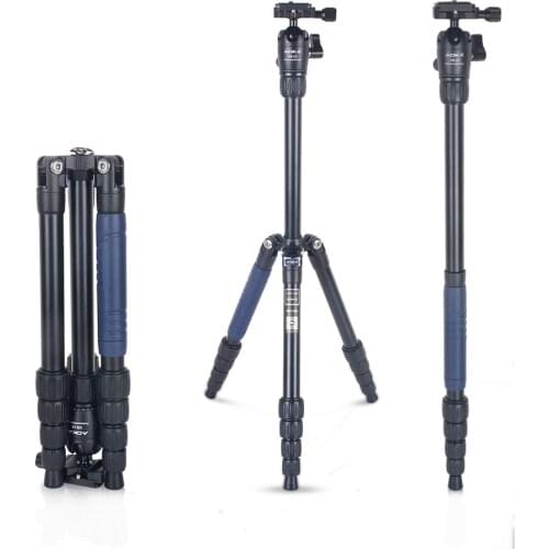 AOKA KN225A max loading 11kgs weight 1.3kgs professional travel lightweight aluminum tripod for camera