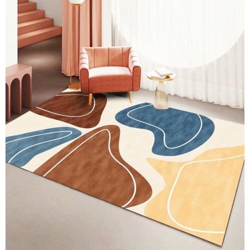 Free Shipping Rug Nordic Style Abstract Carpets For Living Room Full Shop Home Bedroom Floor Mats Anti-slip bedside Big Rugs