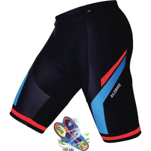 AILEBIKE Quick Dry Cycling Shorts Men 19D Anti Slip Padded Gel Bike Mtb Shorts Mountain Bicycle Classic Shockproof Short Pants
