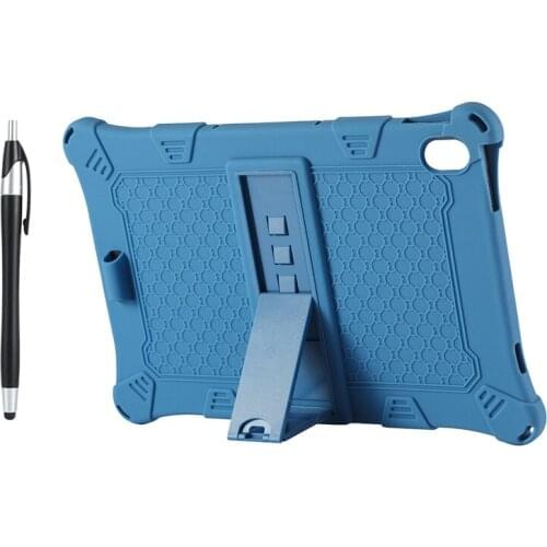 Case for Lenovo Xiaoxin Pad Pro TB-J706F 11.5 inch Silicone Case Anti-Drop Cover with Adjustable Tablet Stand and Pen