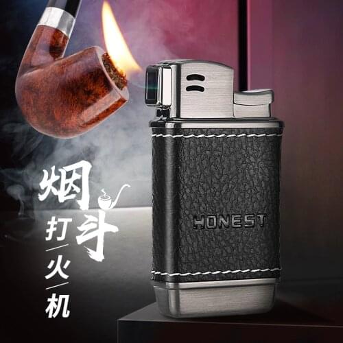 Honest Oblique firepipe special lighter old-fashioned retro personalized mens gift inflatable lighter