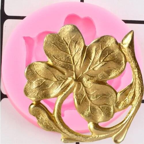 Four Leaf Clover Silicone Mold Sugarcraft Fondant Cake Decorating Tools Chocolate Gumpaste Moulds Candy Mould Polymer Clay Molds