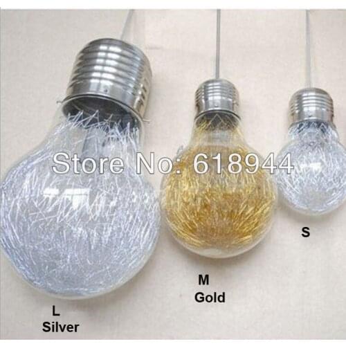Diameter 25cm middle size glass big bulb pendant lights, lamps dining room pendant light with E27 socket