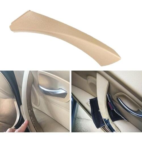 For BMW 3 Series 2006-2012 #51419150336 Door Panel Handle Trim Cover New Beige Inner Door Handle Car Right Interior Door Handle