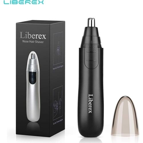 Liberex Nose Ear Trimmer Electric Hair Removal Painless Shaving Eyebrow Facial Razor with LED Light Care Tools for Men and Women