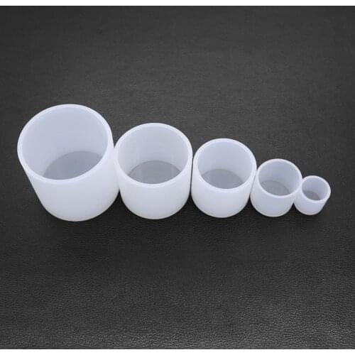 Cylindrical Candle Mould Handmade Silicone Wax Modeling Small Craft Flower Planter Concrete Cement Clay Molds