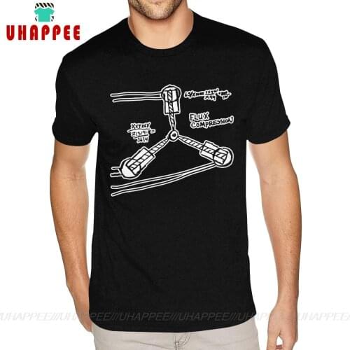 Short Sleeves Round Neck 100% Cotton Back To The Future Capacitor Fluzo Tee Shirt Come Low Gentlemen' S T-Shirt