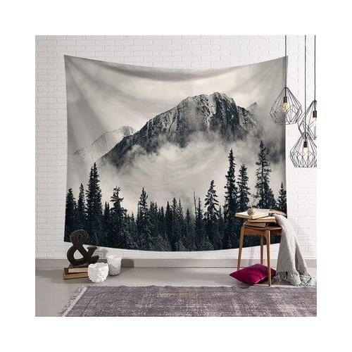 Beautiful Night Sky Wall Tapestry Home Decorations Wall Hanging Forest Mountain Tapestries For Living Room Bedroom tapiz pared