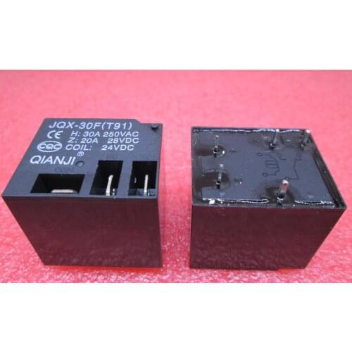 HOT NEW relay JQX-30F (T91)-24VDC JQX-30F (T91) 24VDC JQX-30F-24VDC JQX-30F 24VDC DC24V 24V 30A DIP5