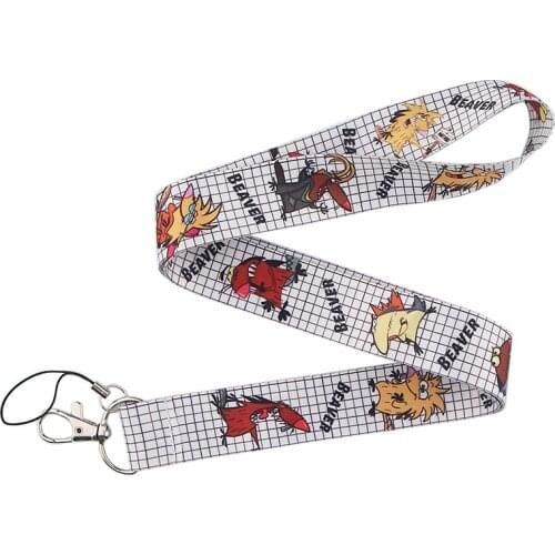 JF0167 The Beaver Lanyard Neck Strap for Key ID Card Cellphone Straps Badge Holder DIY Hanging Rope Neckband Accessories