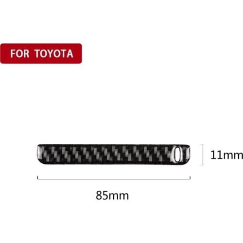 Carbon Fiber Center Console Storage Box Frame Trim Decorative Cover Sticker for Toyota Camry 2018-2019
