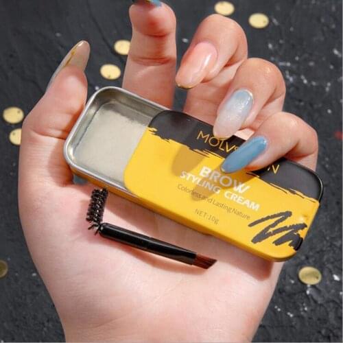 Eyebrow Styling Cream Nude Makeup Colorless Transparent Eyebrow Cream Lasting Styling Eyebrow Gel Eyebrow Wax 1Pcs