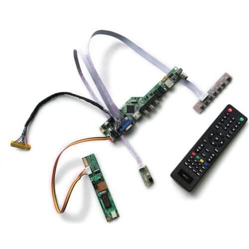 LVDS 30-Pin VGA+AV+USB kit For B140EW01/B131EW01/QD14WL01/QD13WL01/QD13WL02 screen 1CCFL 1280*768 LCD display control board