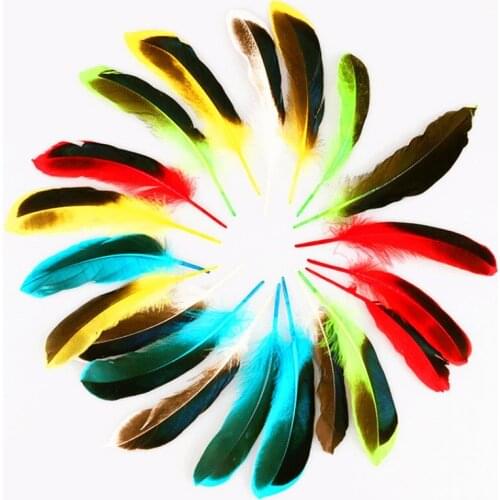 Natural Duck Feathers 10-15cm 4-6Inch Wild Duck Plumes Feather DIY Jewelry Making Decor Crafts Home Party Decoration Plume 50pcs