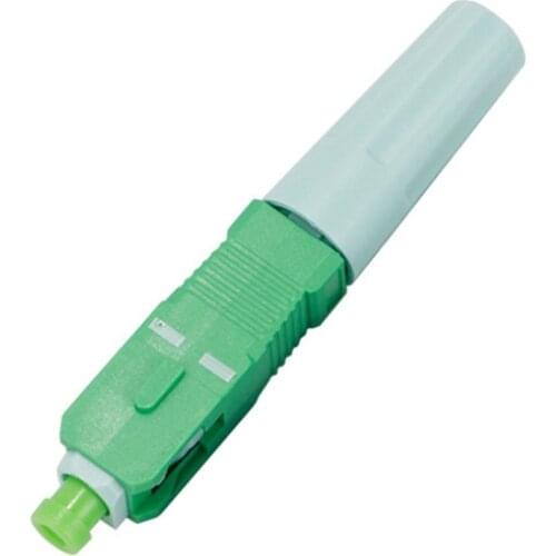 NEW-100Pcs SC SM Single-Mode Optical Connector FTTH Tool Cold Connector Tool SC Fiber Optic Fast Connector