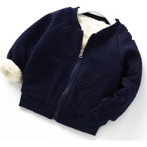 2020 New Children Autumn Winter Outerwear Baby Boys Girls Warm Jackets Cotton-padded Plus Velvet Autumn Thickening Snowsuit Coat