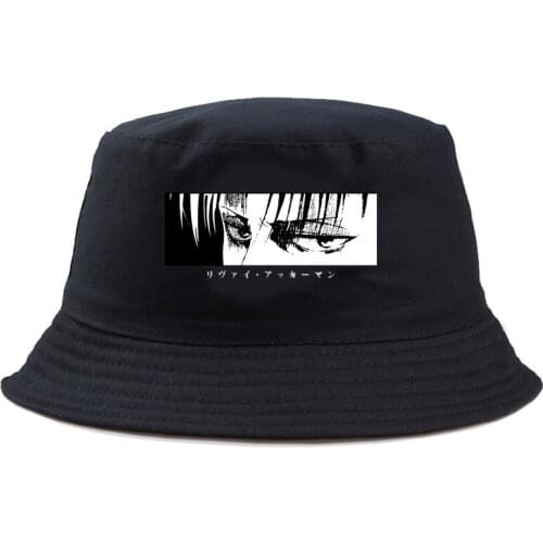 Unisex Bucket Hat Attack On Titan CARTOON Fishing Outdoor Panama hip hop Cap Mens Summer For fisherman hat women