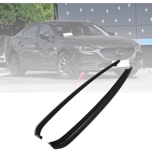 Car Front Bumper Fog Lamp Eyebrow Trim Strip Front Fog Lamp Eyebrow for Mazda 6 Atenza M6 2019 2020