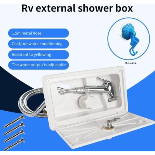 RV Shower Boat Marine Camper Motorhome Caravan Accessories Box RV External Exterior Shower Camper Accesorios