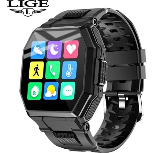 LIGE New Smart Watch Men And women Sports watch Blood pressure Sleep monitoring Fitness tracker Android ios pedometer Smartwatch