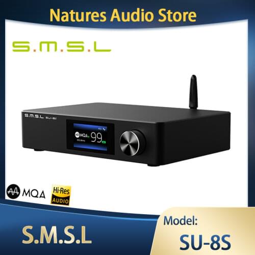 SMSL SU-8S MQA Decoder ES9068AS Bluetooth 5.0 SU8S DAC DSD512 PCM768kHz/32Bit with Remote Control