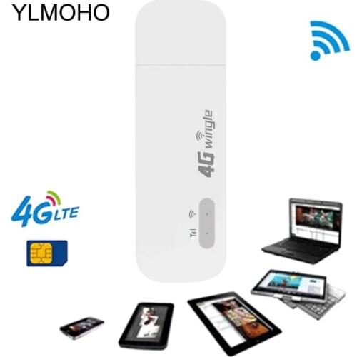 YLMOHO 3G 4G LTE WCDMA WiFi Modem USB Dongle Unlocked Cat4 150Mbps Wingle Router Car Home/Mobile Hotspot With Sim Card Slot