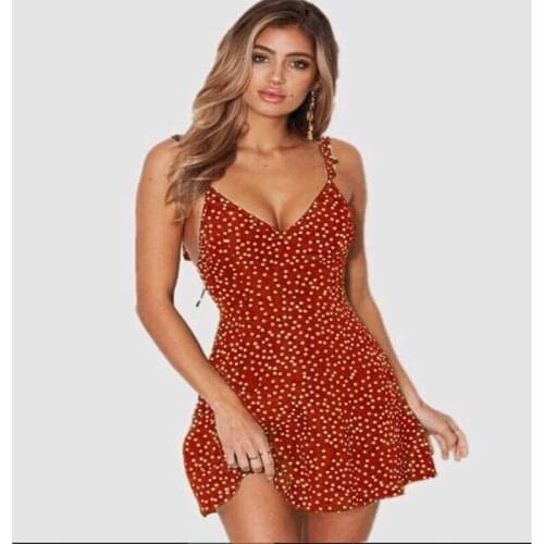 Dress платье summer woman vestidos dresses платье лето 2020 v-neck spaghetti strap femme robe clothes plus size casual dresses