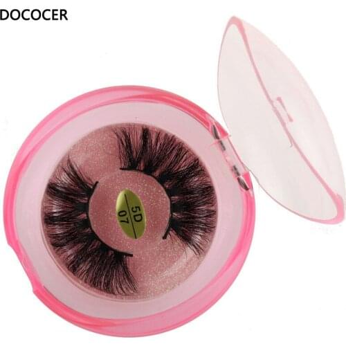 1 Pair 20MM Lashes 3D Mink Hair False Eyelashes Long Wispies Multilayers Fluffy Eyelashes Cruelty-free Handmade Lashes