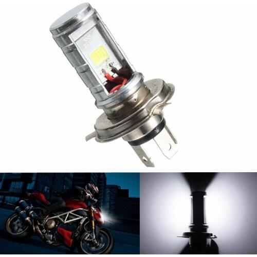 1pcs Super Bright 12W Motorcycle Bulb LED Light Lamp Hi/Lo Beam Headlights Headlamp Front Light Bulb 6000-6500K 1200LM