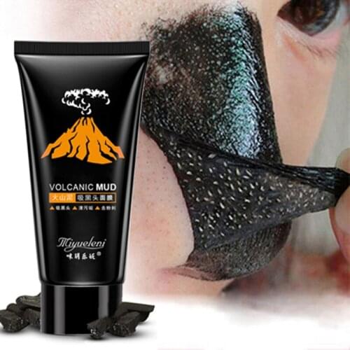 1 PC Volcanic Black Mud Face Mask Blackhead Remover Deep Cleansing Peel Acne Treatment Skin Care Beauty Women Fashion Hot Sale