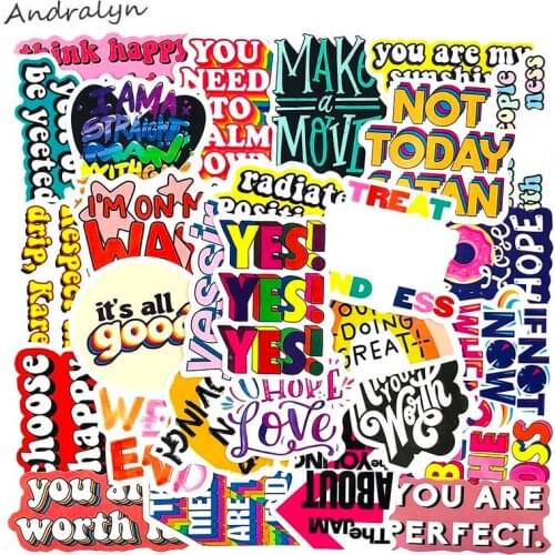 10/50Pcs Interesting Buzzword Cartoon Anime Stickers Toy For Kid Motorcycle Skateboard Phone DIY Hand Diarie Scrapbook Sticker