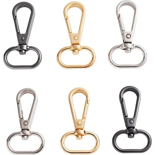 10Pcs 20mm Handbag Hardware Accessories Bag Strap Clasps Swivel Carabiner Snap Hooks Buckle