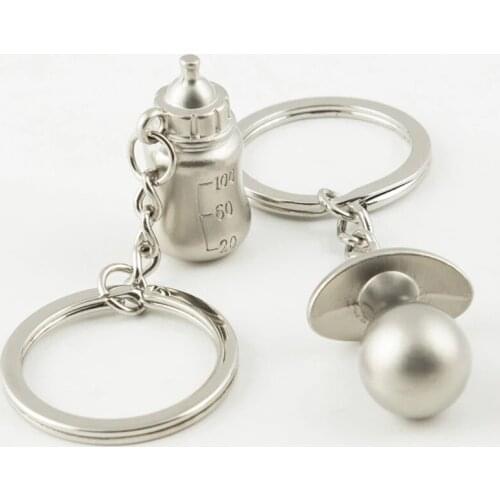 12pair Babys Bottle and Nipple Keychain Wedding Favors party accessories wedding favors baby shower souvenir