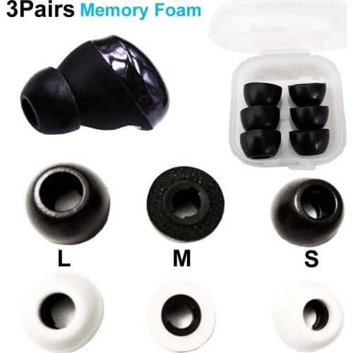 3Pairs Memory Foam Case Ear Tips for Samsung Galaxy Buds Pro Eartips L M S