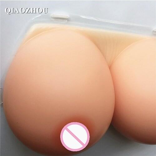 3200g hot sexy H cup silicone breasts with bra straps soft real artificial form boobs shemale transgender CD use